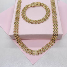 Load image into Gallery viewer, 18k Gold Filled 9.5mm Bismark Style Set
