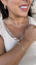 Load image into Gallery viewer, 18k Gold Filled Cuban Link Chain:3.4MM Miami Curb Necklace &amp; Bracelet
