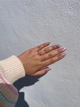 Load image into Gallery viewer, 18k Rose Gold Filled SZ snowflake Solitaire Ring
