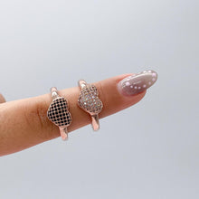 Load image into Gallery viewer, Sophisticated 18k Rose Gold Filled CZ Heart Ring
