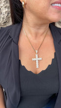 Load image into Gallery viewer, 18k Gold Filled Baguette Stone Cross Pendant
