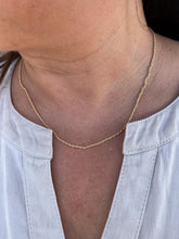 Load image into Gallery viewer, 18k Gold Filled Soft Rope Chain 1.5mm Fine Necklace, Singapore and Rope Combined
