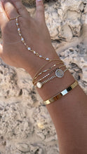Load image into Gallery viewer, 18k Dainty Gold Filled Beaded Round Pearl Satellite Bracelet Clone

