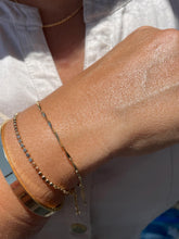 Load image into Gallery viewer, 18k Gold Filled Bar Link Bracelet: Thin Dainty Spear Bracelet
