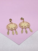 Load image into Gallery viewer, 18k Gold Filled Dreamcatcher Earrings: Boho Dangle Jewelry
