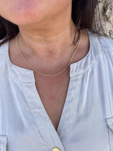 Load image into Gallery viewer, 18k Gold Filled Soft Rope Chain 1.5mm Fine Necklace, Singapore and Rope Combined
