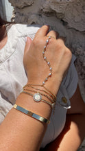 Load image into Gallery viewer, 18k Dainty Gold Filled Beaded Round Pearl Satellite Bracelet Clone
