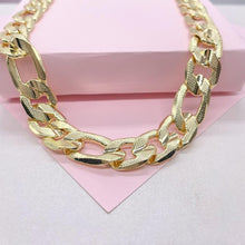 Load image into Gallery viewer, 18k Gold Filled 12mm Thick Figaro Chain, specially designed to impress

