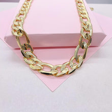 Load image into Gallery viewer, 18k Gold Filled 12mm Thick Figaro Chain, specially designed to impress
