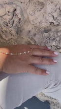 Load and play video in Gallery viewer, 18k Dainty Gold Filled Beaded Round  Pearl Satellite Bracelet Clone

