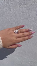 Load and play video in Gallery viewer, 18k Rose Gold Filled Disco Inspired Ring with Enamel and CZ
