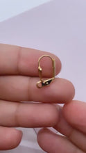 Load and play video in Gallery viewer, 18k Gold Filled Lever Back Hook Clasps  Findings Jewelry Making  Designing Styling DIY
