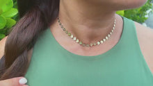 Load and play video in Gallery viewer, Adjustable 18K Gold Filled Connected Shell Choker Dainty Ocean Marine Jewelry Style   And Jewelry Making Supplies
