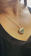 Load and play video in Gallery viewer, 18k Gold Filled Classic Puffy Plain Heart Pendant, Gift  Her Loved Ones  Supplies
