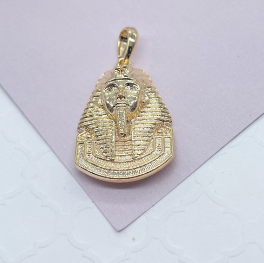 18k Gold Filled Sphinx Pendant With Zircon Stone Eyes
