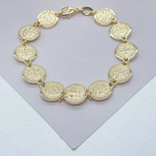 Load image into Gallery viewer, 18k Gold Filled San Benito Link Bracelet Wholesale Jewelry Supplies
