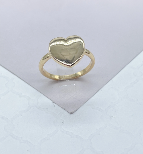 18k Gold Filled Smooth 2 Style Plain Ring