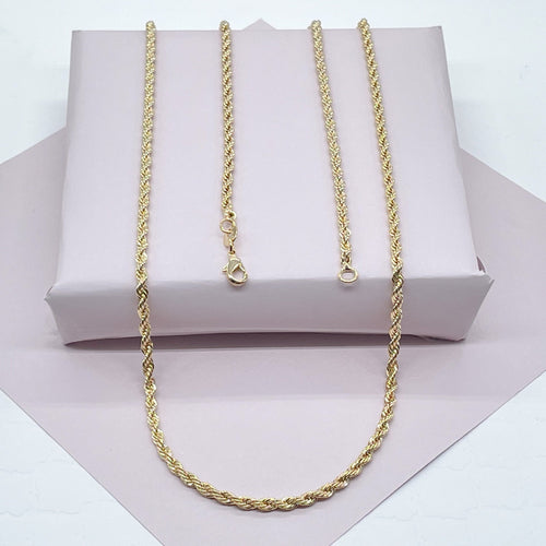 6-7mm Gold Filled Rope Chain – Pretty Ululani
