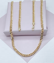 Load image into Gallery viewer, 18k Gold Filled 6mm Cuban Link Chain, Miami Cuban Available Necklace and
