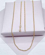 Load image into Gallery viewer, 18k Gold Filled 2mm Cable Link Chain Dainty Necklace For Wholesale And Jewelry
