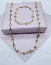 Load image into Gallery viewer, 18k Gold Filled Colorful Baby Turtle Jewelry Set
