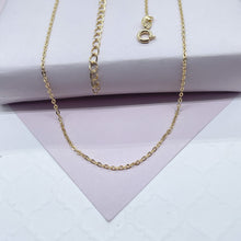 Load image into Gallery viewer, 18k Gold Filled 1.5mmThin Oval Curb Chain
