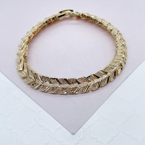 18k Gold Filled  Sophisticated Charm Bracelet