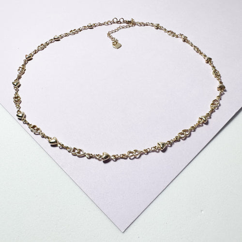 18k Gold Filled Dainty Heart Choker