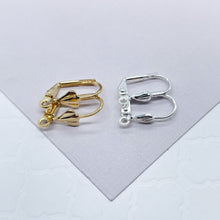 Load image into Gallery viewer, 18k Gold Filled Lever Back Hook Clasps Findings Jewelry Making Designing Styling DIY
