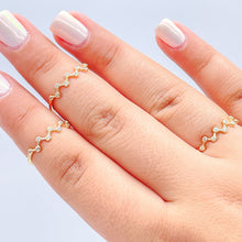 Load image into Gallery viewer, 18k Gold Filled Dainty Sharp Zig-zag Ring

