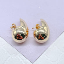 Load image into Gallery viewer, Gorgeous 18k Gold Filled XL Plain Tear Drop Earrings
