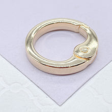 Load image into Gallery viewer, 18k Gold Filled Extra Large Smooth Clasp Madd for Jewlery Making
