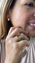 Load image into Gallery viewer, 18k Gold Filled Plain Thin, Wide Adjustable Ring
