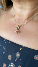 Load image into Gallery viewer, 18k Gold Filled Plain Small Dainty Chubby Bear Pendant
