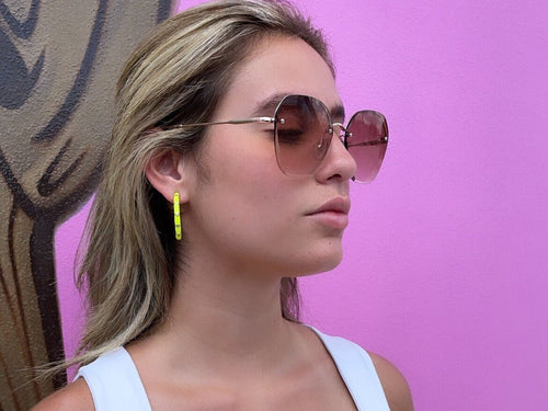 18k Gold Filled Colorful 35mm Hoop, Enamel with Little Stars Details Six Different Colors And Jewelry Making Supplies