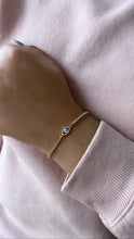 Load image into Gallery viewer, 18k Gold Filled Blue Evil Eye Tennis Adjustable Bracele, 3 Styles Available
