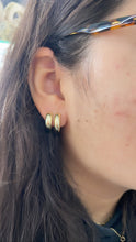 Load image into Gallery viewer, 18k Gold Filled Plain Smooth Huggie Hoop Earrings In Four Sizes
