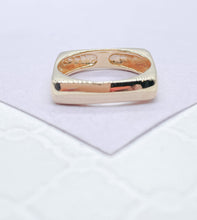 Load image into Gallery viewer, 18k Gold Filled Minimalist Plain Smooth Square Ring
