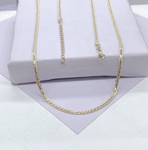 Load image into Gallery viewer, 18k Gold Filled 2mm 16 Inch Flat Braid Snake Textured Chain, Necklace For Wholesale, Gift Ideas, Dainty Jewlery, Layering Necklace,
