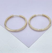 Load image into Gallery viewer, 18k Gold Filled Ultra Thin Small Plain Sharp Edged Huggie-Hoop Earrings, Daily Jewlery, Gifts for her, Birthday Gift, Dainty Hoops
