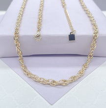 Load image into Gallery viewer, 18k Gold Filled, Puffy Dainty Wheat Chain Choker, Dainty Necklace, Statement Necklace
