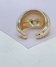 Load image into Gallery viewer, 18k Gold-filled Adjustable XL Smooth Plain Dome Ring
