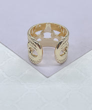 Load image into Gallery viewer, 18k GoldFilled Adjustable Chunky Link Ring
